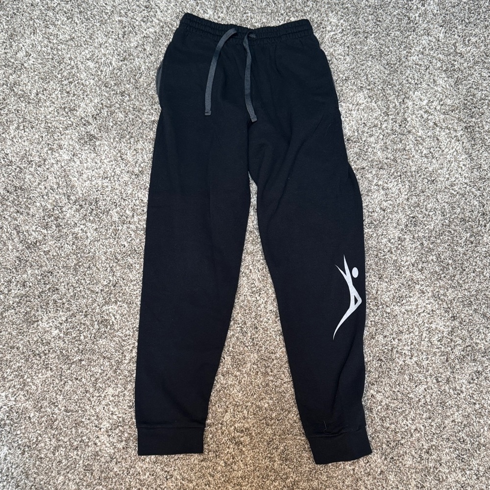 ACA Black Sweatpants with Logo